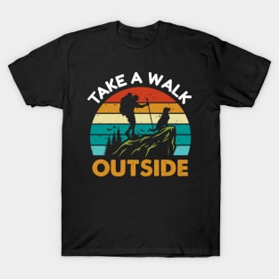 Take a Walk Outside Adventurous Dog T-Shirt